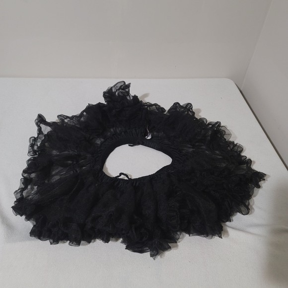 O/S Be Wicked! Micro Mini tutu petticoat skirt tulle Ruffle Black - Picture 7 of 11